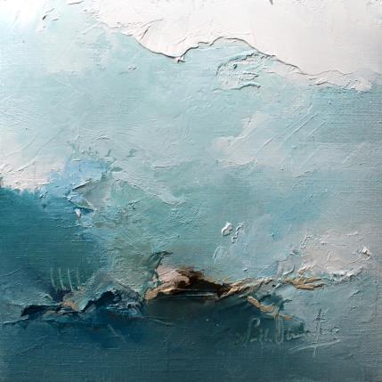 Painting ouvrez les yeux by Dumontier Nathalie | Painting Abstract Oil Minimalist