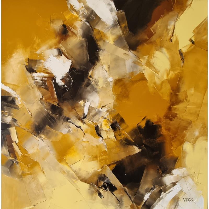 Peinture Strange tension par Virgis | Tableau Abstrait Minimaliste Huile