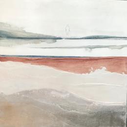 Painting CHAMPAGNE SUPERNOVA by Roma Gaia | Painting Naive art Acrylic, Sand Minimalist