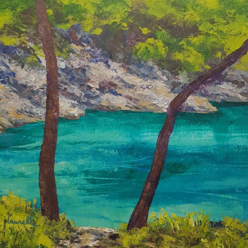 Peinture Délicieuse fraicheur par Bessé Laurelle | Tableau Figuratif Paysages Marine Huile