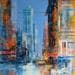 Peinture New York par Frédéric Thiery | Tableau Figuratif Paysages Acrylique