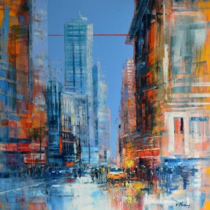 Peinture New York par Frédéric Thiery | Tableau Figuratif Acrylique Paysages