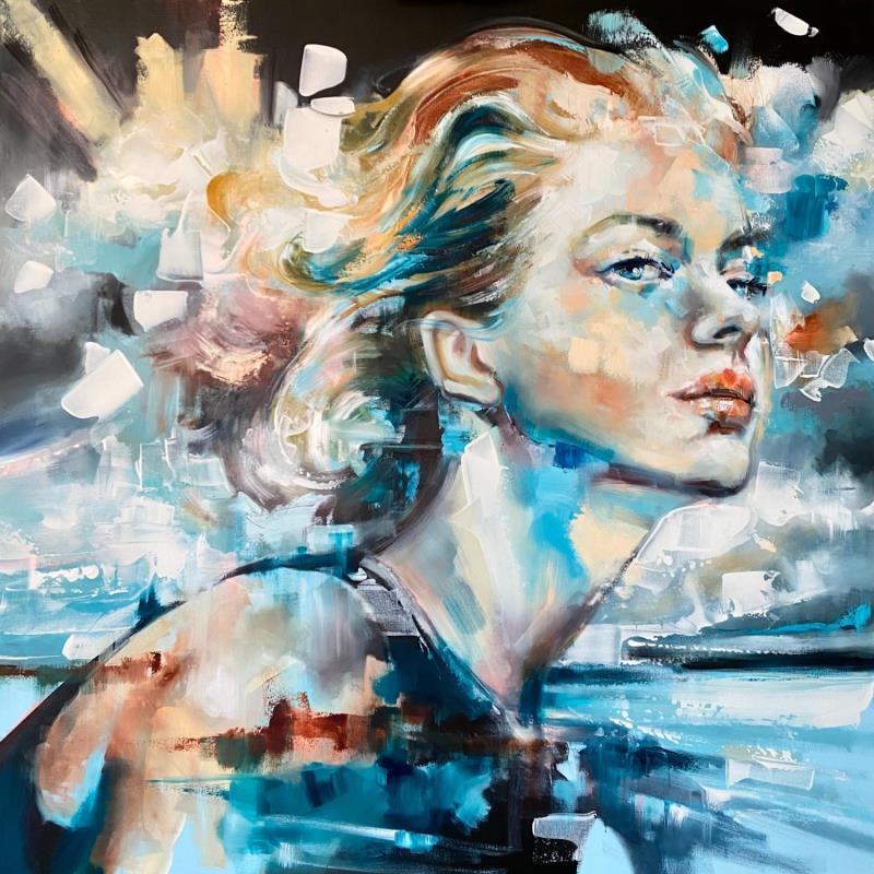 Painting In the air by Abbondanzia Monica | Painting Figurative Oil Acrylic