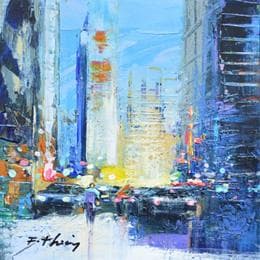 Peinture Seul par Frédéric Thiery | Tableau Figuratif Acrylique Paysages