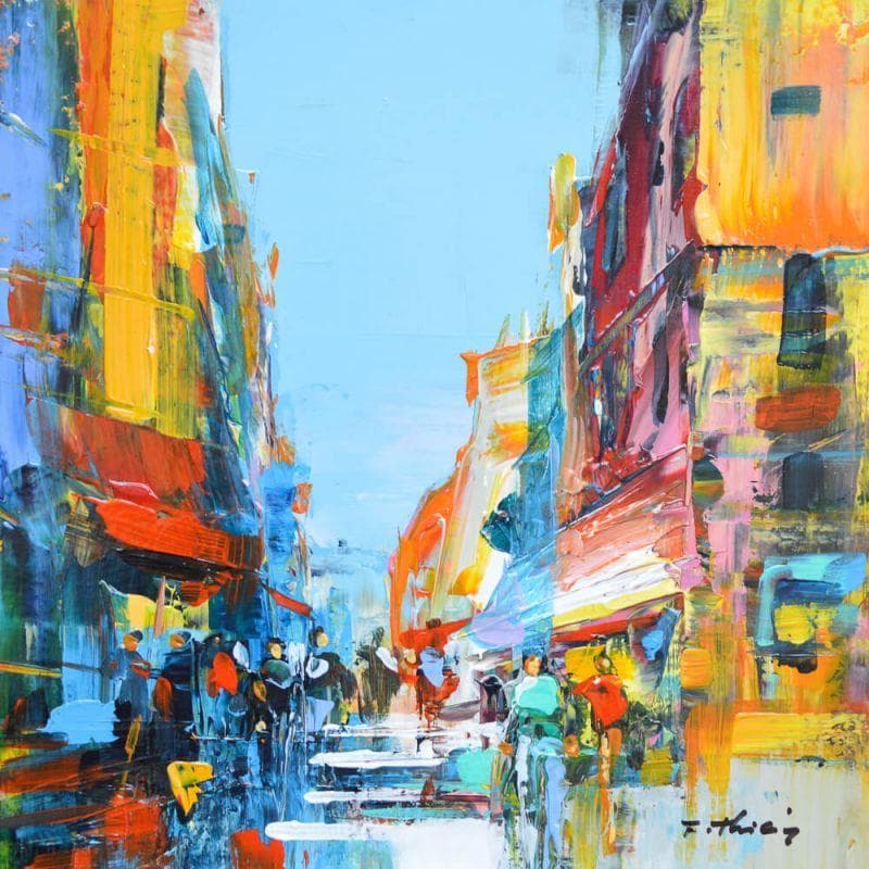 Pintura Gotico por Frédéric Thiery | Pintura Figurativo Paisajes Acrílico