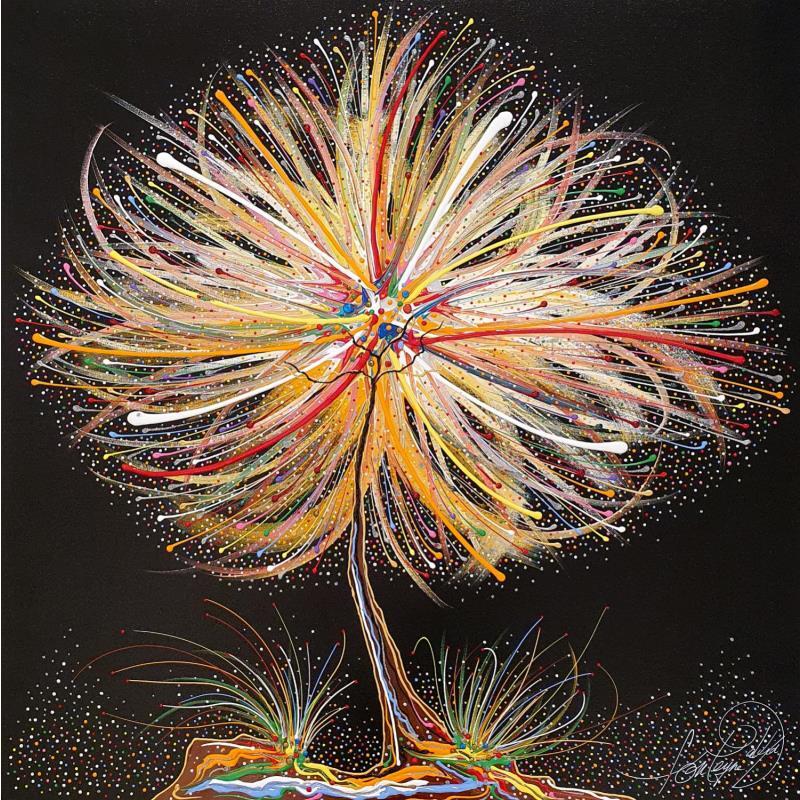 Gemälde L'Amour en Géant von Fonteyne David | Gemälde Figurativ Landschaften Acryl