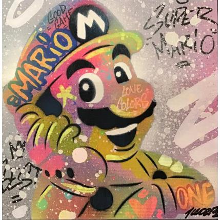 Painting Mario by Lemoine Mael | Painting Pop-art Acrylic, Graffiti Pop icons