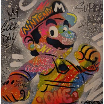 Painting Mario by Lemoine Mael | Painting Pop-art Acrylic, Graffiti Pop icons