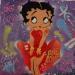 Painting Betty Boop by Lemoine Mael | Painting Pop-art Pop icons Graffiti Acrylic