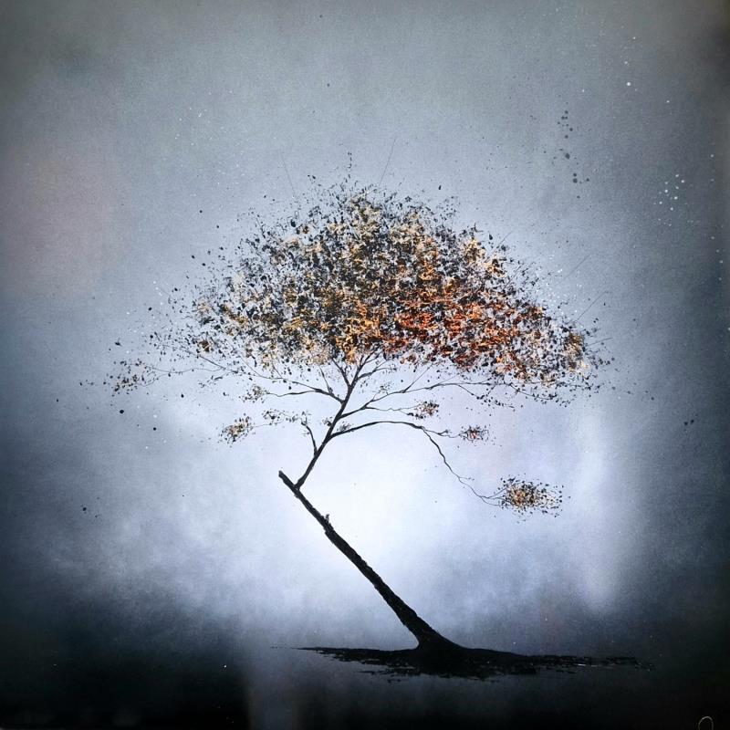 Pintura Terra Nova por Rey Julien | Pintura Figurativo Naturaleza Hoja de oro Lacquer