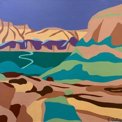Painting Sedona 3 by Emilie Chêne | Painting Figurative Acrylic Landscapes