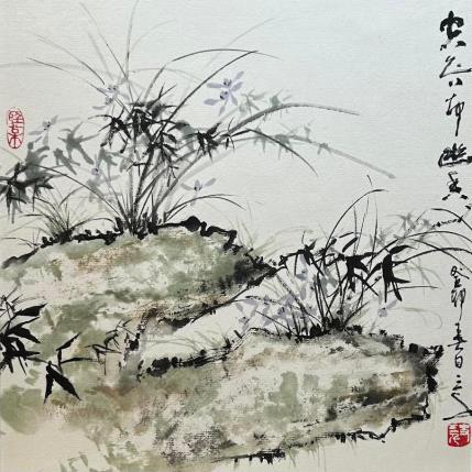 Peinture A couple par Sanqian | Tableau Figuratif Aquarelle, Encre