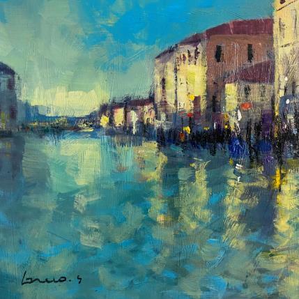 Peinture Venise #2 par Greco Salvatore | Tableau Figuratif Bois, Huile Urbain