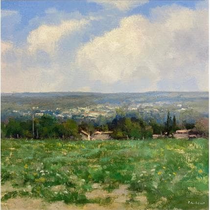 Painting Paysage de Haute-Provence by Giroud Pascal | Painting Figurative Oil Landscapes