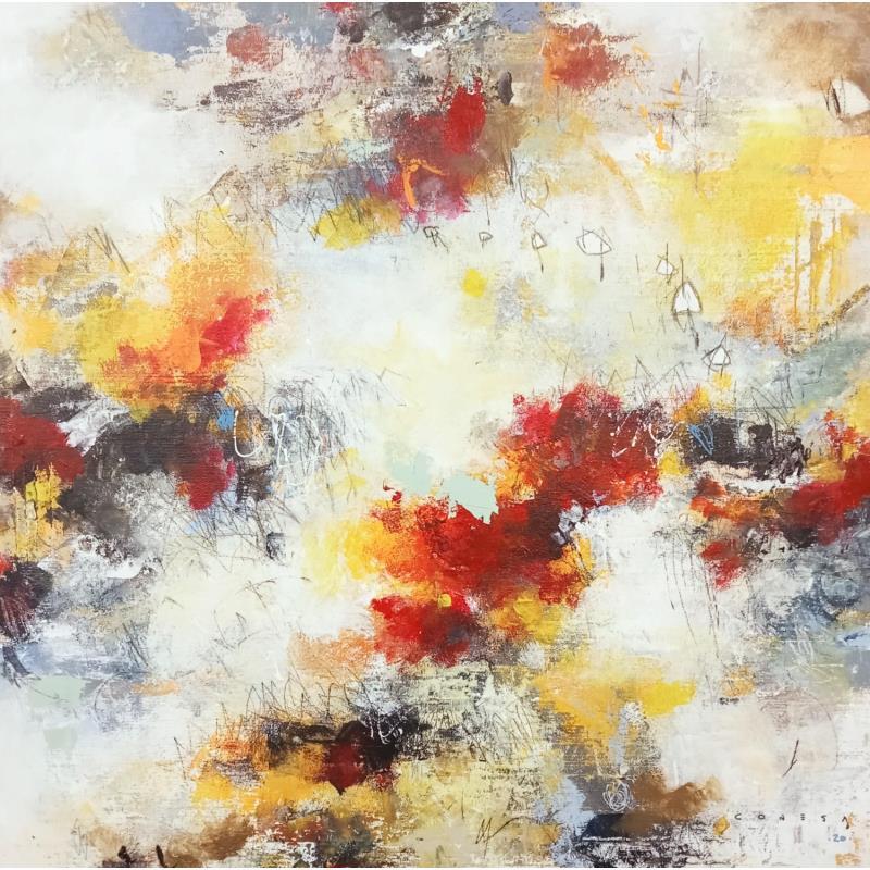 Painting Poésie Espagnole by Jiménez Conesa Francisco | Painting Abstract Acrylic Charcoal