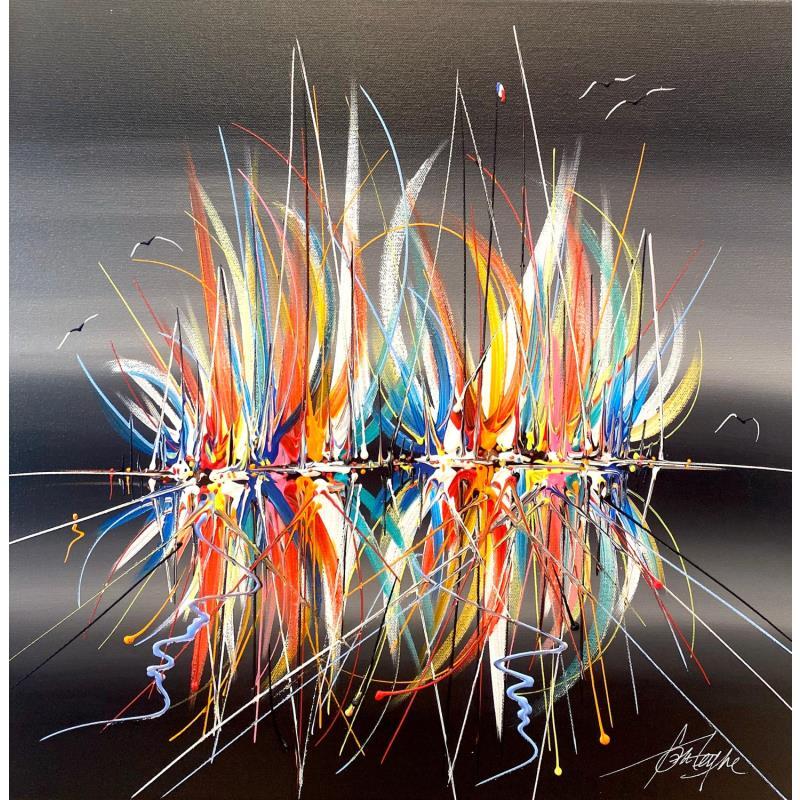 Painting FOUGUE EN SOIREE by Fonteyne David | Painting Figurative Acrylic