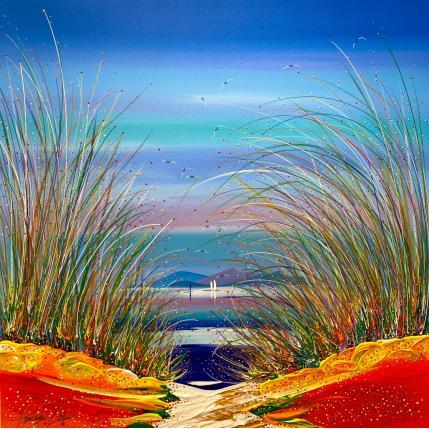 Pintura Je te Love ici por Fonteyne David | Pintura Figurativo Acrílico