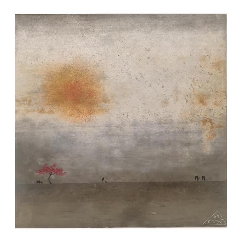 Pintura Tia por Manconi Gil | Pintura Figurativo Paisajes Metal