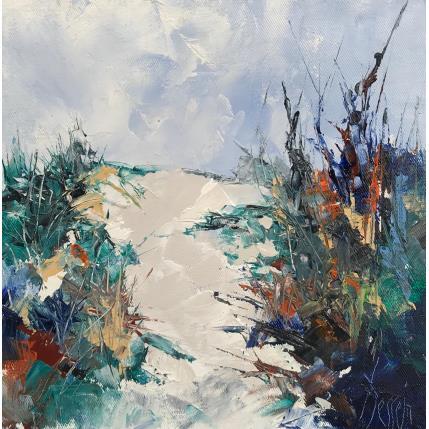 Peinture Automne dans les dunes par Dessein Pierre | Tableau Figuratif Huile Marine