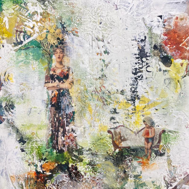 Painting Sans filet by Bergeron Marie-Josée | Painting Surrealism Oil Acrylic Gluing