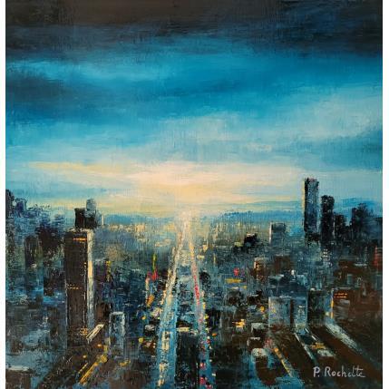 Gemälde Entre ciel et terre  von Rochette Patrice | Gemälde Figurativ Öl Urban