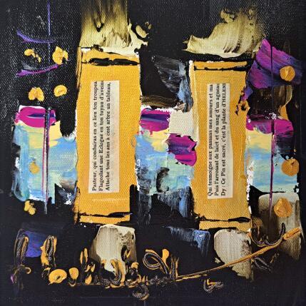 Painting L'amour courtois bleu by Bastide d´Izard Armelle | Painting Abstract Pop icons