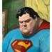 Peinture Big Superman par Le Yack | Tableau Pop-art Icones Pop Graffiti