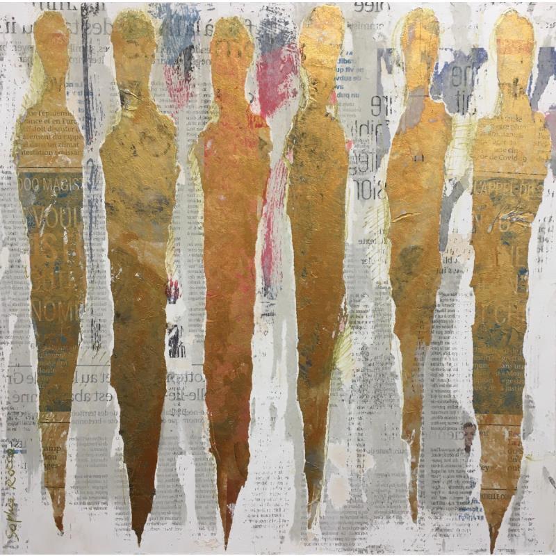 Painting Afresca by Rocco Sophie | Painting Raw art Minimalist Acrylic Gluing Sand