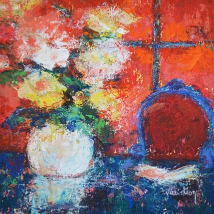 Peinture La chaise bleue par Vaudron | Tableau Figuratif Paysages