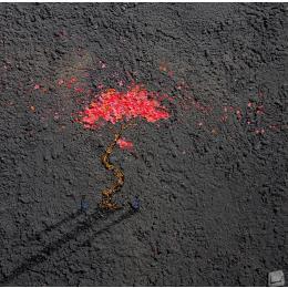 Peinture 5086 par Lemonnier  | Tableau Matiérisme Acrylique, Zinc Paysages