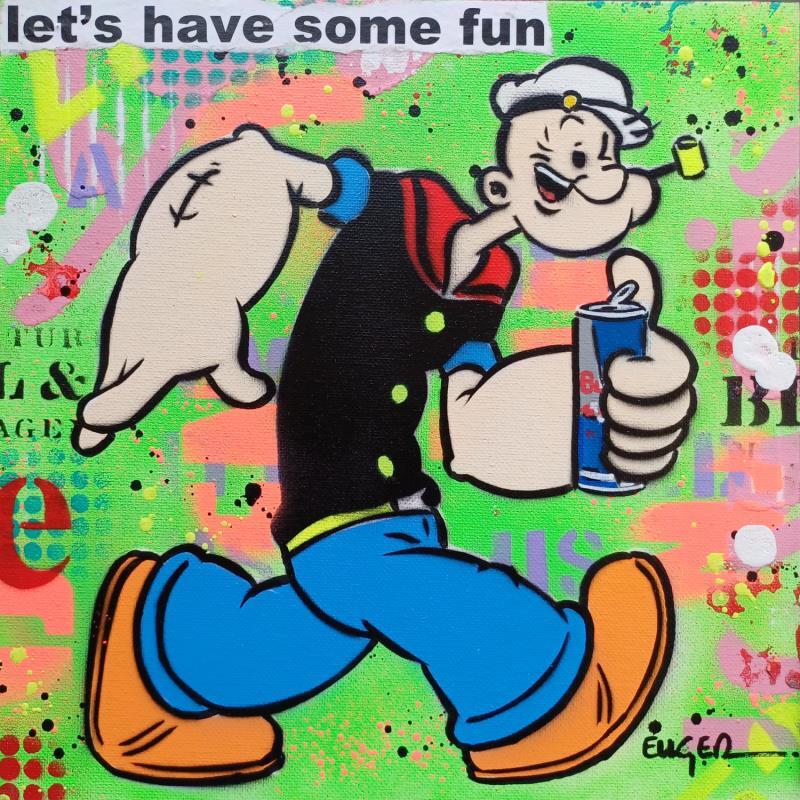 Peinture LET'S HAVE SOME FUN par Euger Philippe | Tableau Pop-art Icones Pop Acrylique Collage