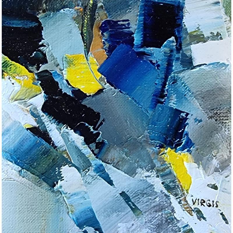 Peinture Flow par Virgis | Tableau Abstrait Minimaliste Huile