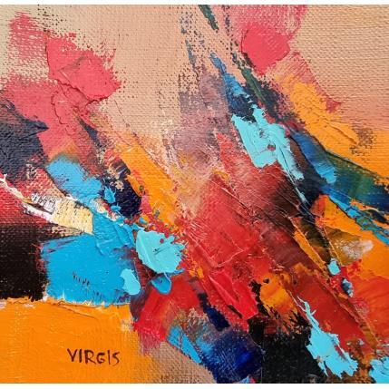 Peinture Thrill par Virgis | Tableau Abstrait Huile Minimaliste