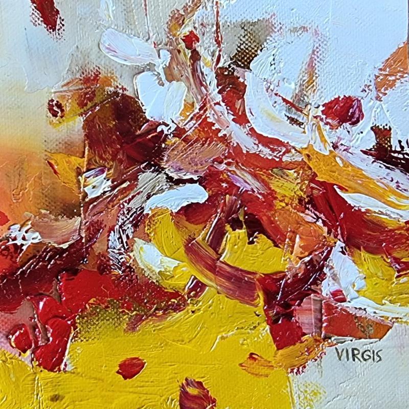 Peinture Remembering summer par Virgis | Tableau Abstrait Minimaliste Huile
