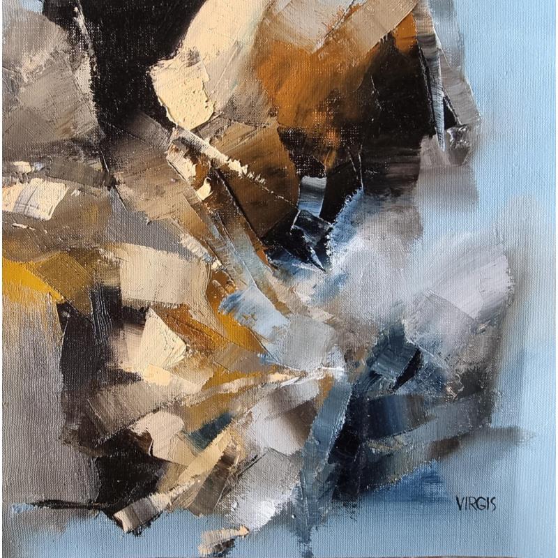 Painting Peace in the noise by Virgis | Painting Abstract Minimalist Oil