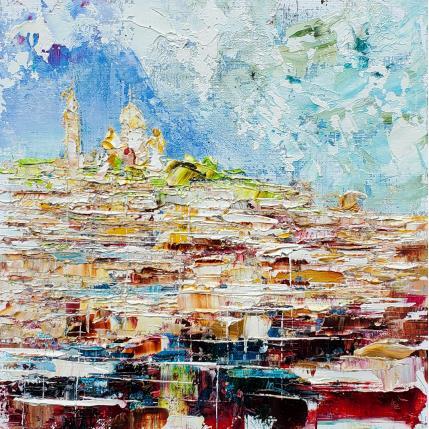 Peinture Paris Butte Montmartre 2 par Reymond Pierre | Tableau Figuratif Huile Urbain