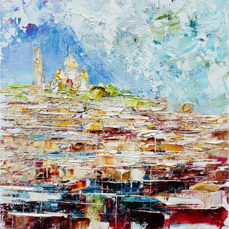 Painting Paris Butte Montmartre 2 by Reymond Pierre | Painting Figurative Urban Oil