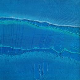 Peinture Marine #5 par Settimia Taroux | Tableau Abstrait Acrylique, Textile minimaliste