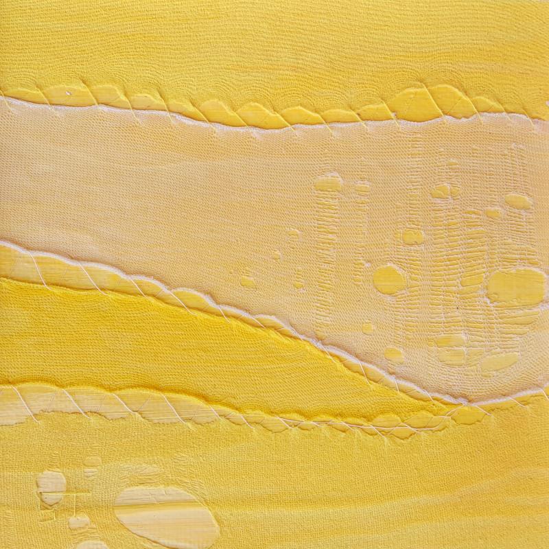 Peinture Dune #2 par Settimia Taroux | Tableau Abstrait Minimaliste Acrylique Textile