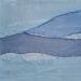 Peinture Rivage #2 par Settimia Taroux | Tableau Abstrait Minimaliste Acrylique Textile