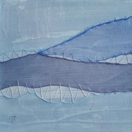 Peinture Rivage #2 par Settimia Taroux | Tableau Abstrait Acrylique, Textile minimaliste