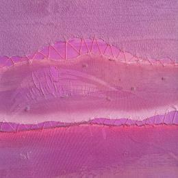 Peinture Rivage #4 par Settimia Taroux | Tableau Abstrait Acrylique, Textile