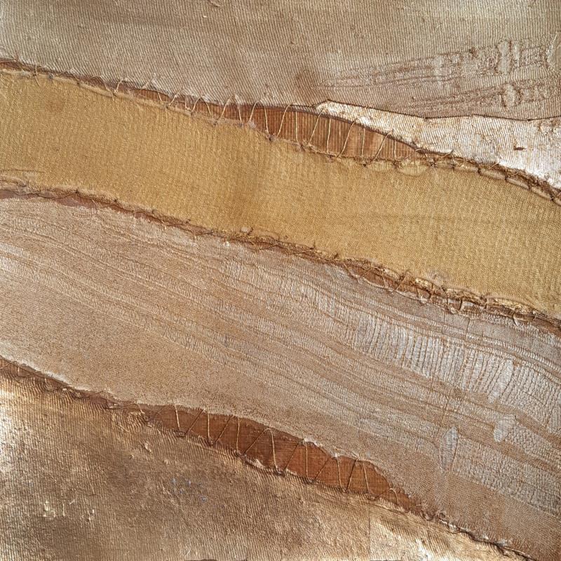 Painting Empyrée # 6 by Settimia Taroux | Painting Abstract Landscapes Acrylic Textile