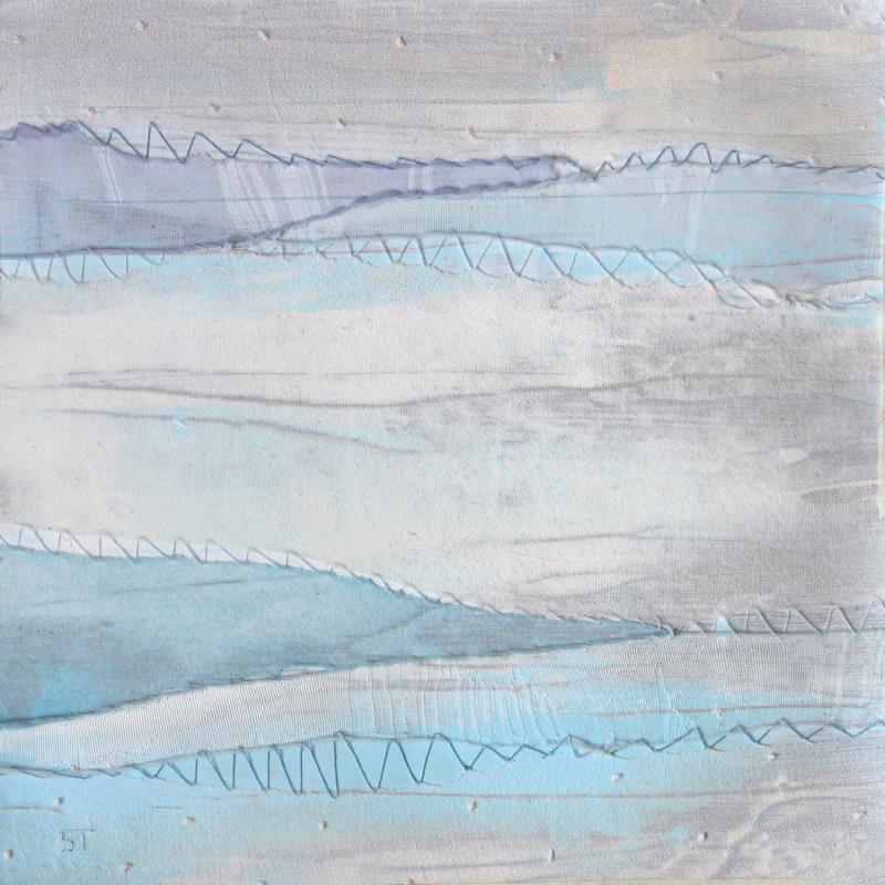 Peinture Ether #8 par Settimia Taroux | Tableau Abstrait Paysages Acrylique Textile