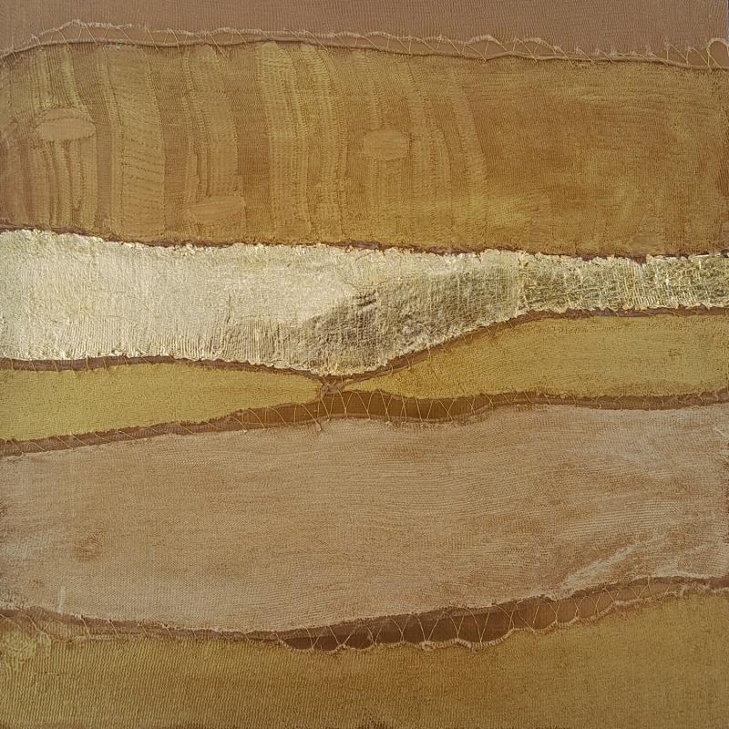 Painting Empyrée # 11 by Settimia Taroux | Painting Abstract Landscapes Minimalist Acrylic Textile