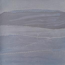 Peinture Contrée # 4 par Settimia Taroux | Tableau Abstrait Acrylique, Textile Paysages