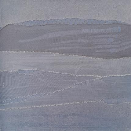 Peinture Contrée # 4 par Settimia Taroux | Tableau Abstrait Acrylique, Textile Paysages