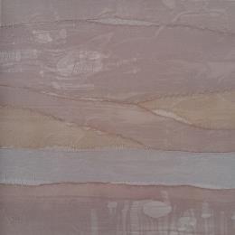Peinture Contrée # 6 par Settimia Taroux | Tableau Abstrait Acrylique, Textile Paysages