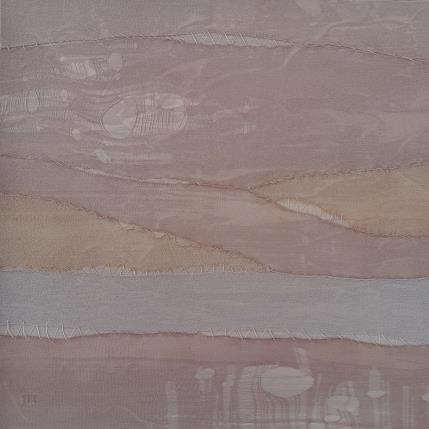 Peinture Contrée # 6 par Settimia Taroux | Tableau Abstrait Acrylique, Textile Paysages