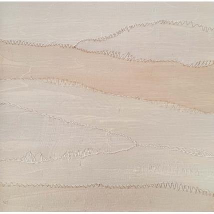 Peinture Contrée # 1 par Settimia Taroux | Tableau Abstrait Acrylique, Textile Paysages